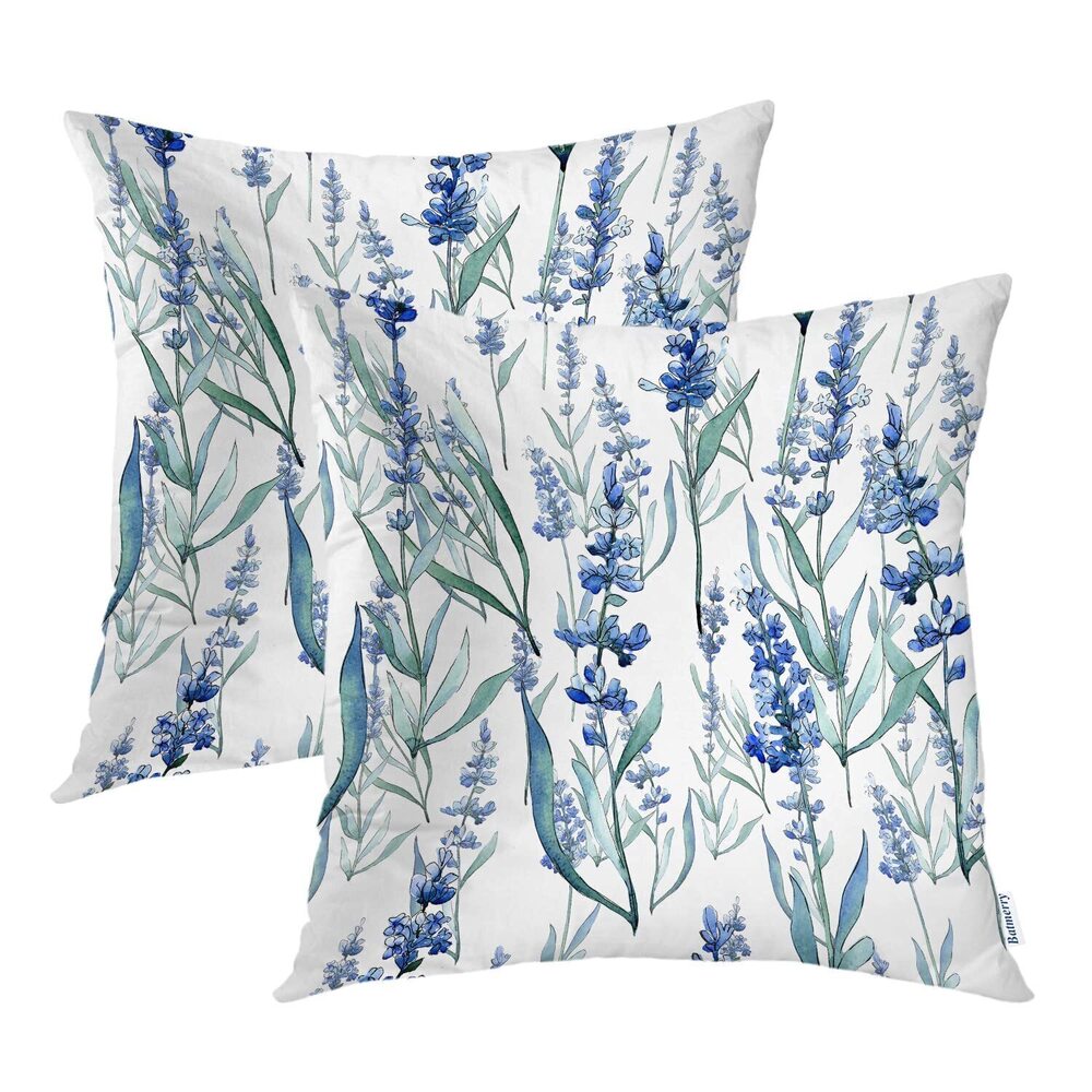 7467 Flower Decorative Pillow Covers 22x22 Inch Set of 2, Colorful